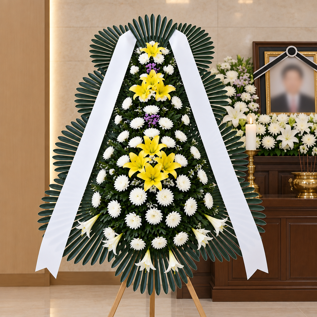 근조 3단 화환 기본 상품 이미지