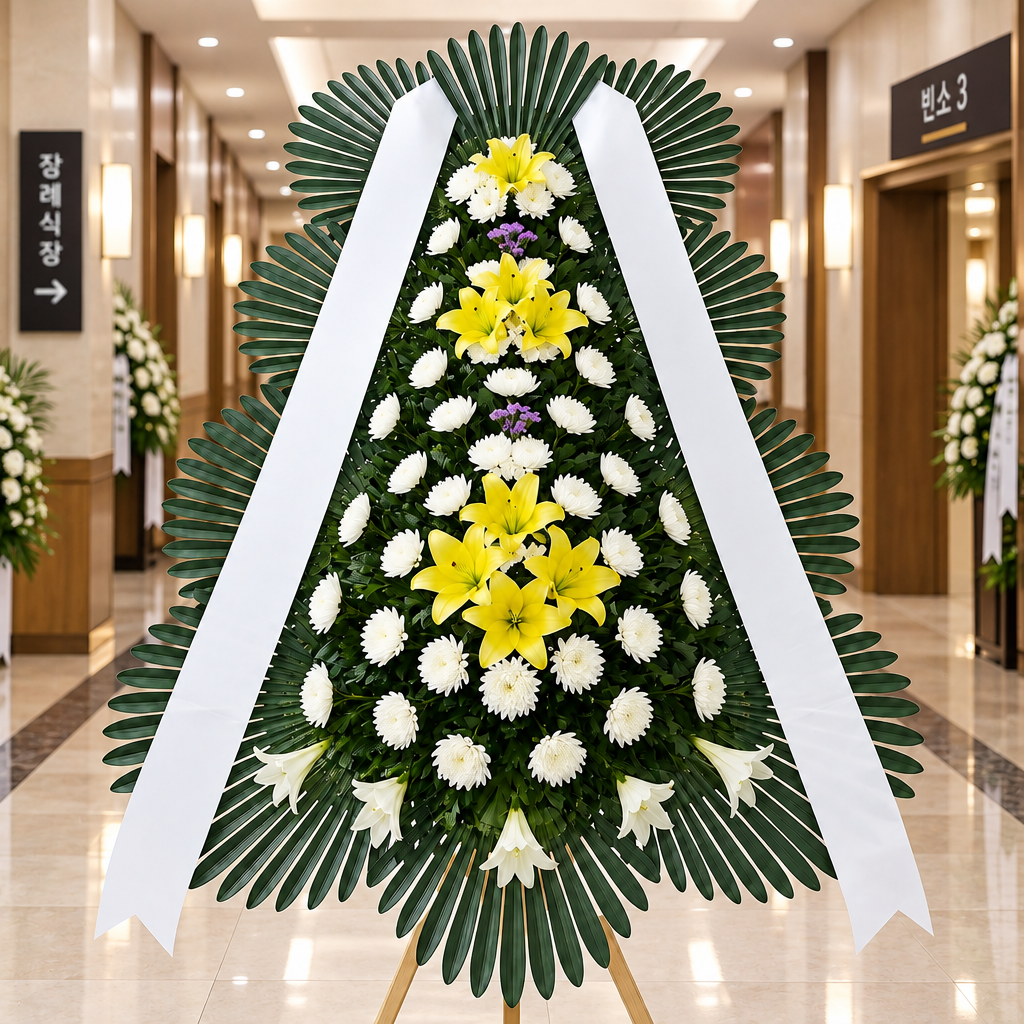근조 3단 화환 특가 상품 이미지