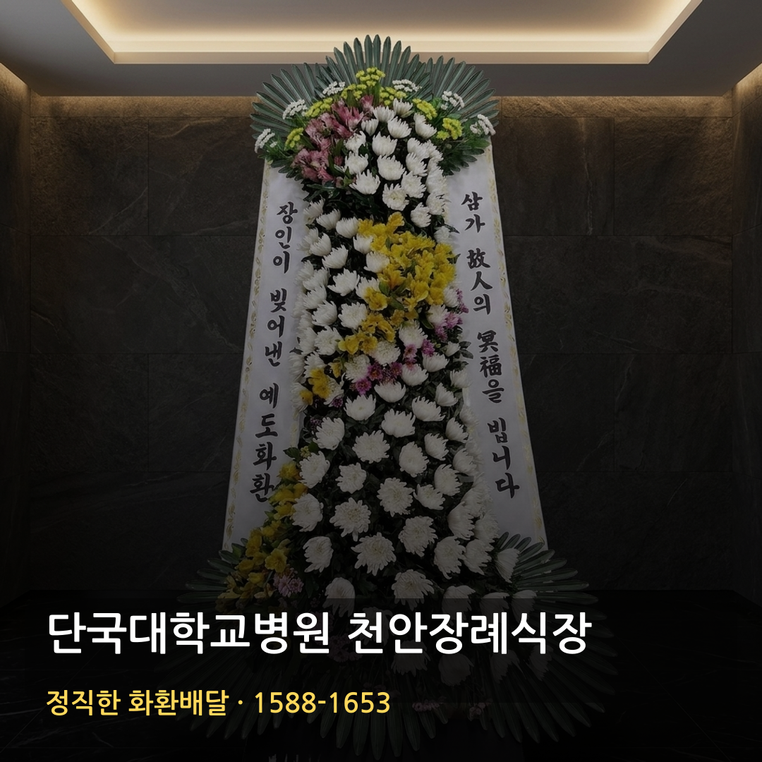 단국대학교병원 천안장례식장 근조화환 배달 | 부고화환 조의화환 | 장례문구 썸네일